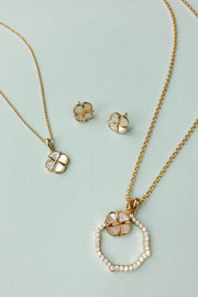 Ashley Childers, Quatrefoil Petite Necklace