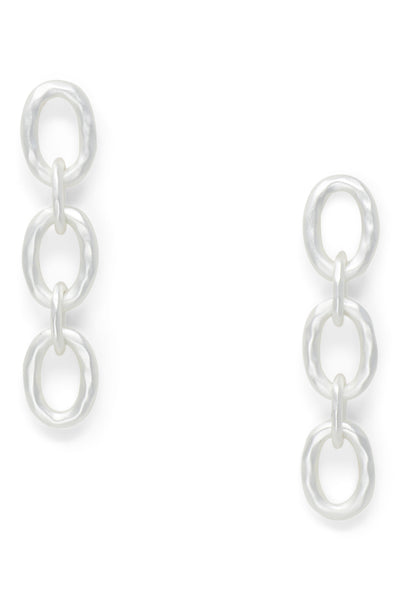 Ashley Childers, Classic Silver Link Earrings
