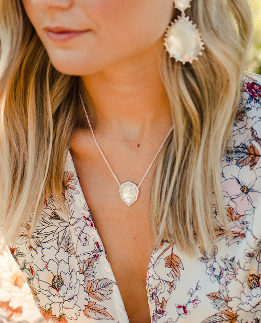 Ashley Childers | Geo Mother of Pearl Necklace