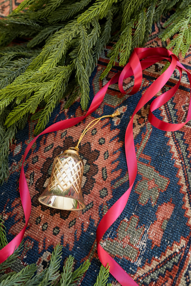 Hand-Painted Mercury Glass Bell