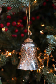 Hand-Painted Mercury Glass Bell