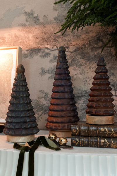 Brown Glass Christmas Trees