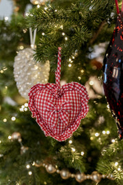 Ruffled Gingham Heart