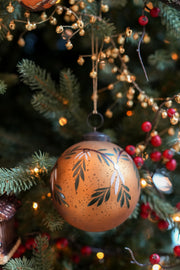 Hand-Painted Glass Ball- Set of 2