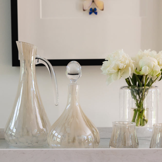 Decanter-Hamish Glassware - Opal Dots