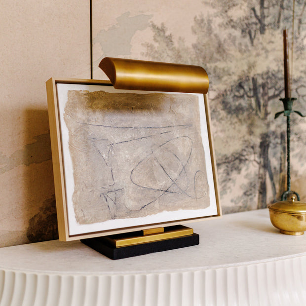 Tabletop Easel Lamp - Matte Brass