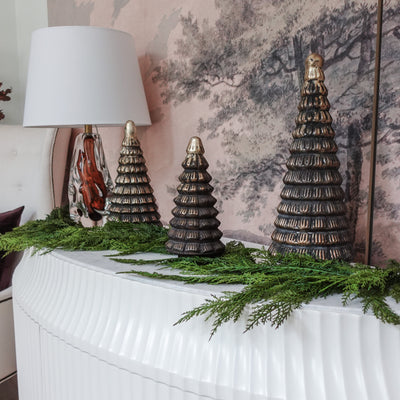 Embossed Pewter & Gold Tree Collection