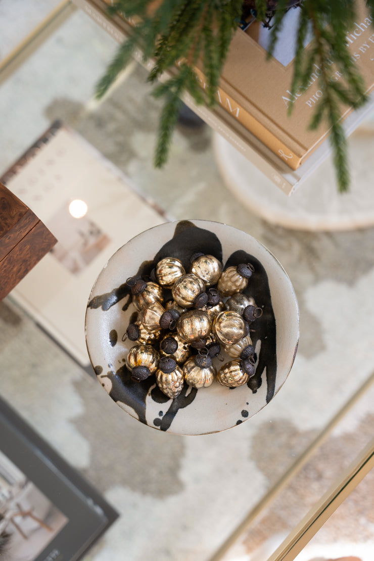 Embossed Mercury Glass Ornaments