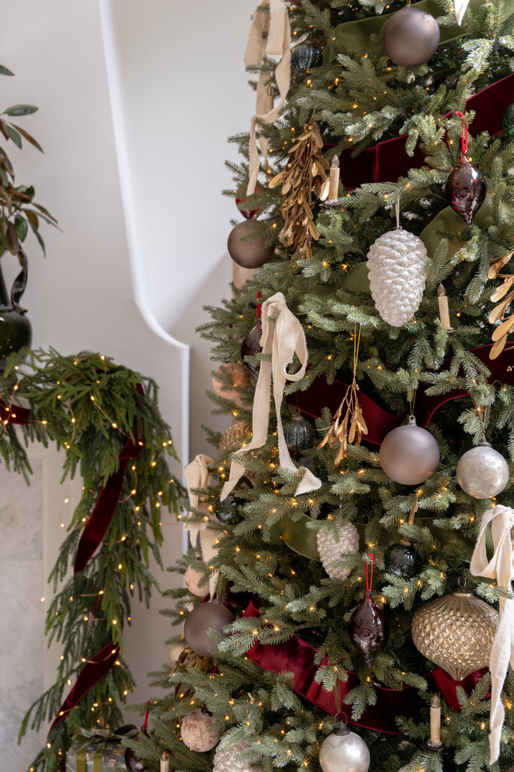 Ruby Glass Drop Ornament