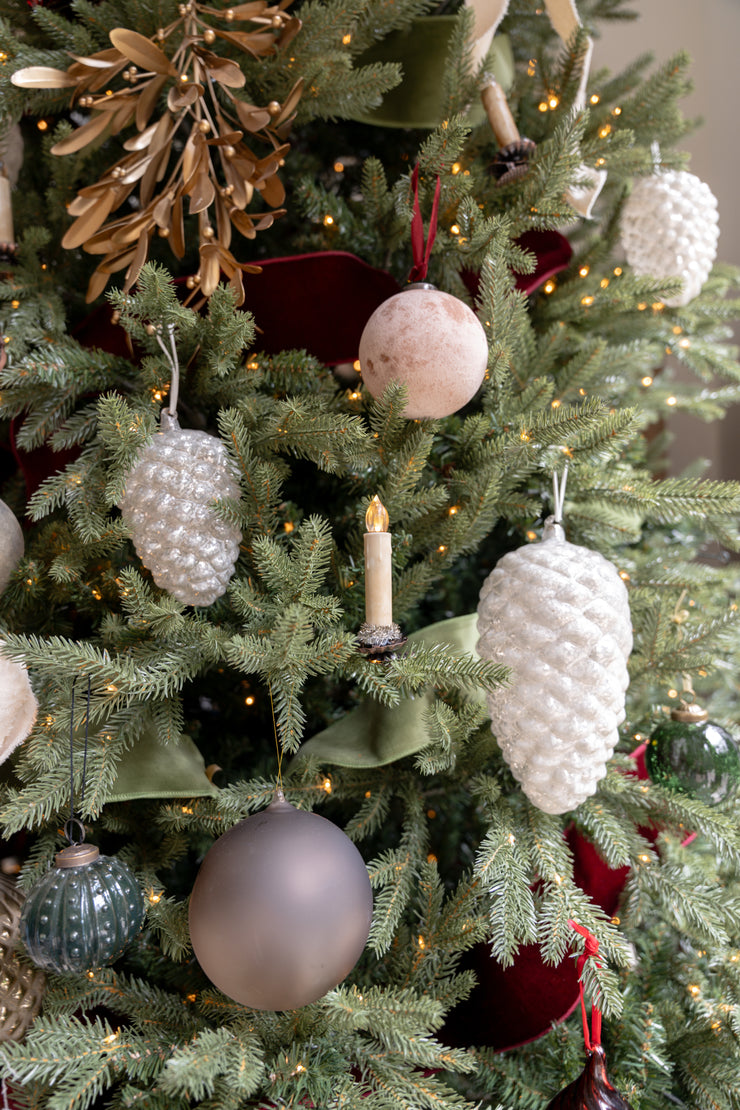 Frosted Caramel Glass Ornament