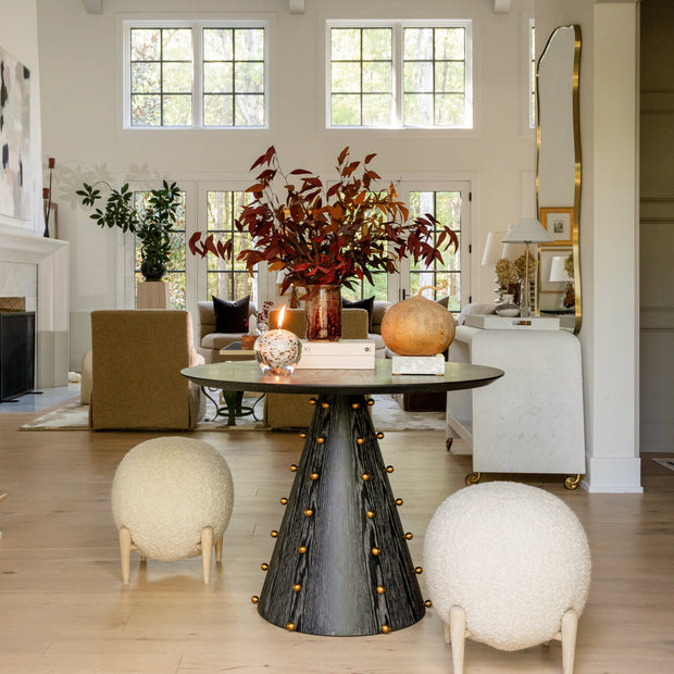 Shearling Ball Stool