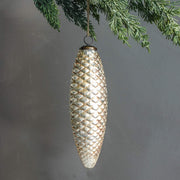 Antiqued Pinecone Ornament - Large