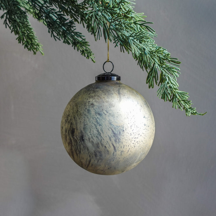 Burned Silver Ornament