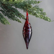 Ruby Glass Drop Ornament