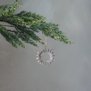 Antique Glass Wreath Ornament - Small