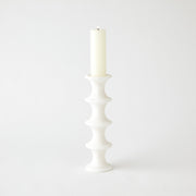 Ridge Candlestick - White