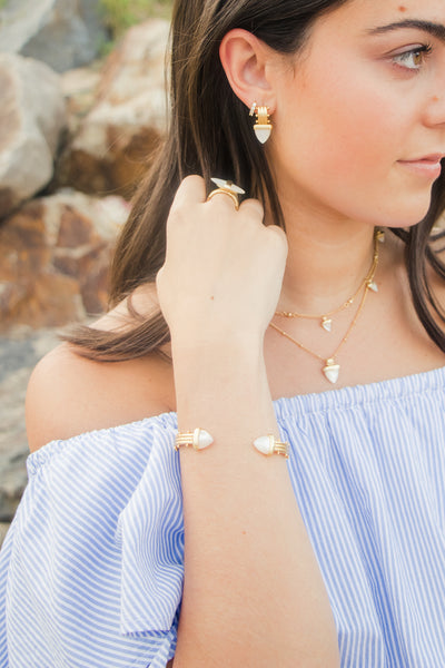 Ashley Childers, Aegean Cuff, Ivory Mother of Pearl