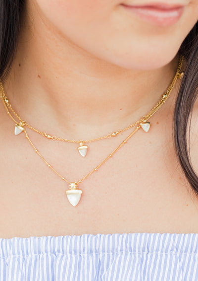Ashley Childers, Aegean Necklace Mother of Pearl