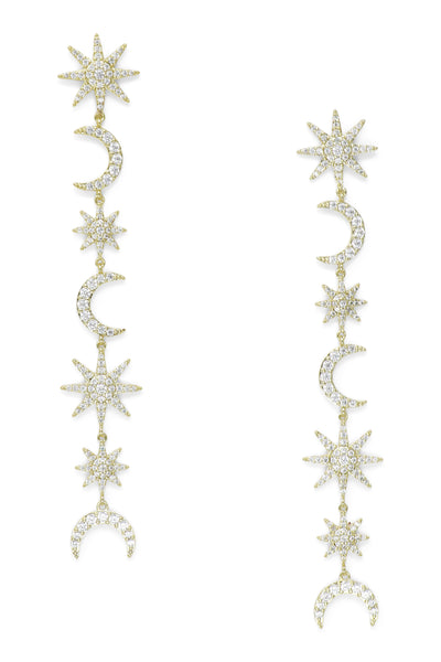 Ashley Childers, Celeste Earrings in Gold
