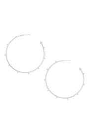 Ashley Childers, Ball Silver Hoops, Large