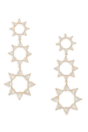 Ashley Childers, Flora Earrings, white Mother of Pearl 