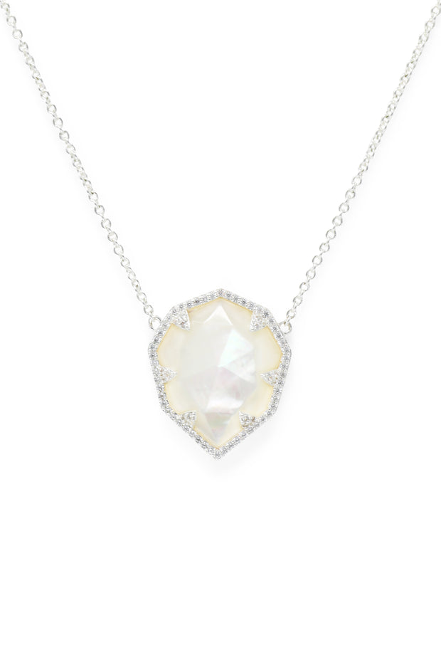 Ashley Childers, Geo Mother of Pearl Necklace