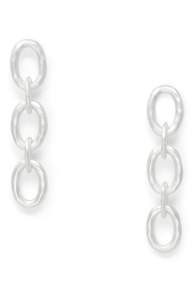 Ashley Childers, Classic Silver Link Earrings