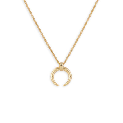 Hestia Horn Necklace, Gold