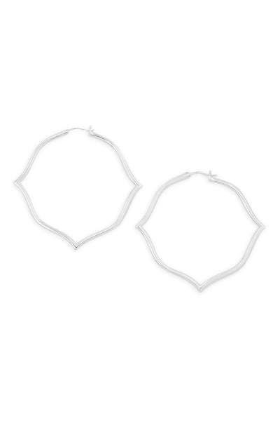 Ashley Childers, Signature Silver Hoops, Large