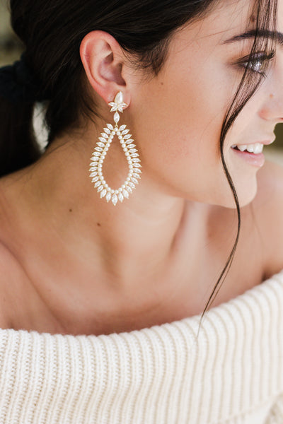 Ashley Childers, Marquise Statement Earrings