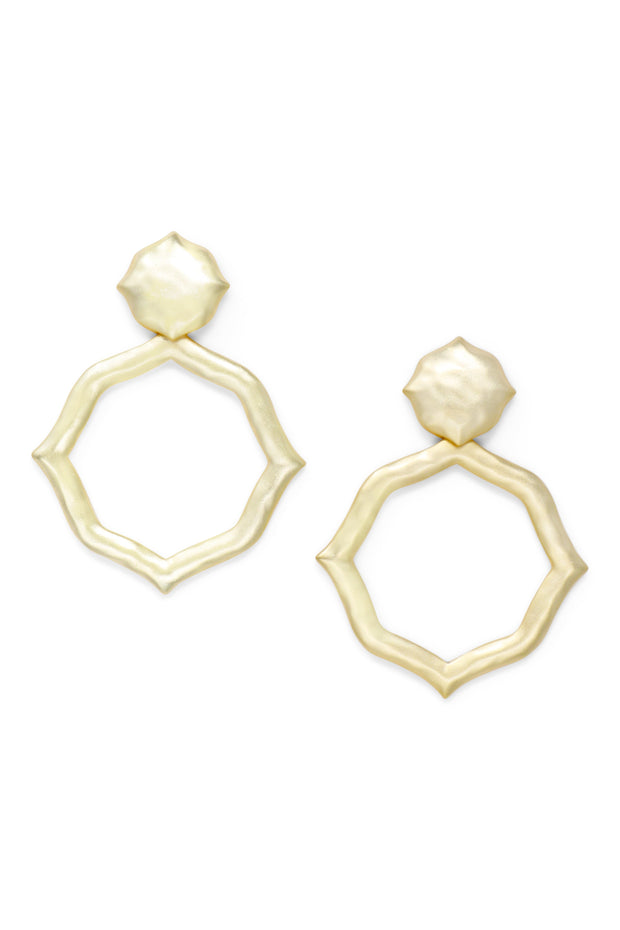 Ashley Childers, Signature Hammered Earrings in Gold