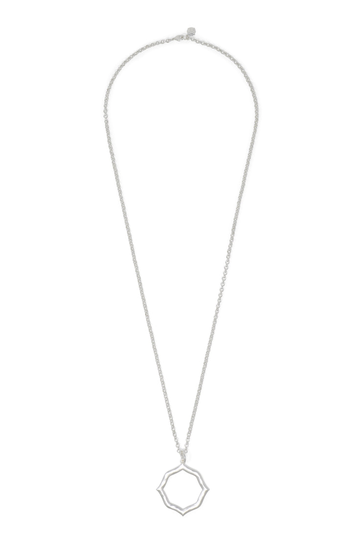 Sterling Silver Double Disc Pendant Necklace – May & Mabel