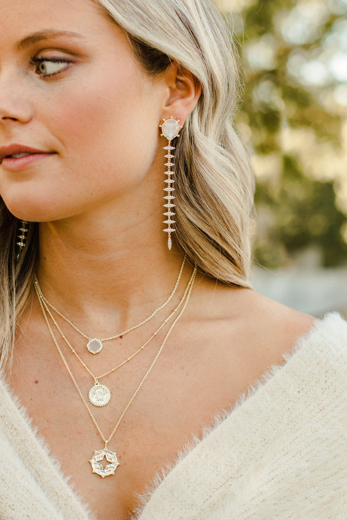 Ashley Childers Signature Mini Necklace in Iridescent Druzy