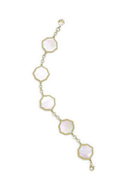 Ashley Childers, Signature Statement Bracelet in Ivory Mother of Pearl