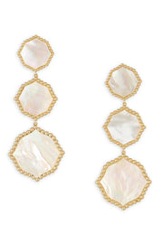 Ashley Childers, Signature Statement Earrings, Ivory Mother of Pearl