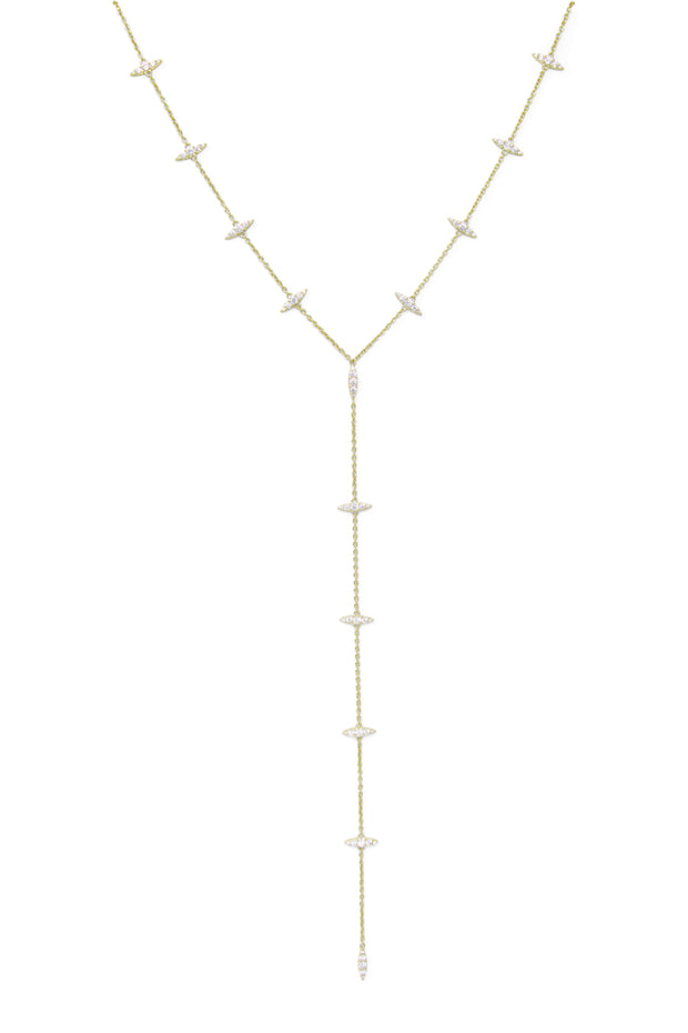 Ashley Childers, Thorn Gold Lariat Necklace
