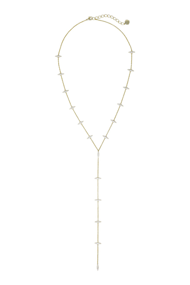Ashley Childers, Thorn Gold Lariat Necklace