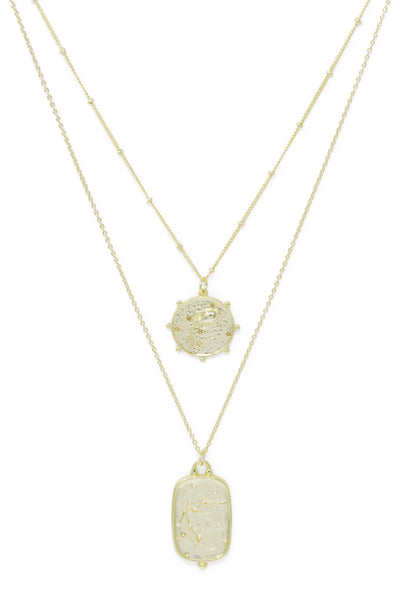 Ashley Childers, Zodiac Layered Necklace, Aquarius