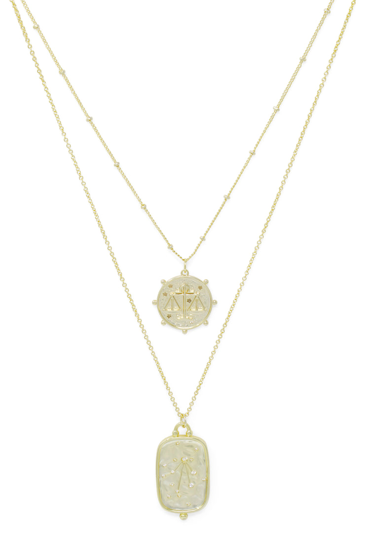 Ashley Childers, Zodiac Layered Necklace, Libra