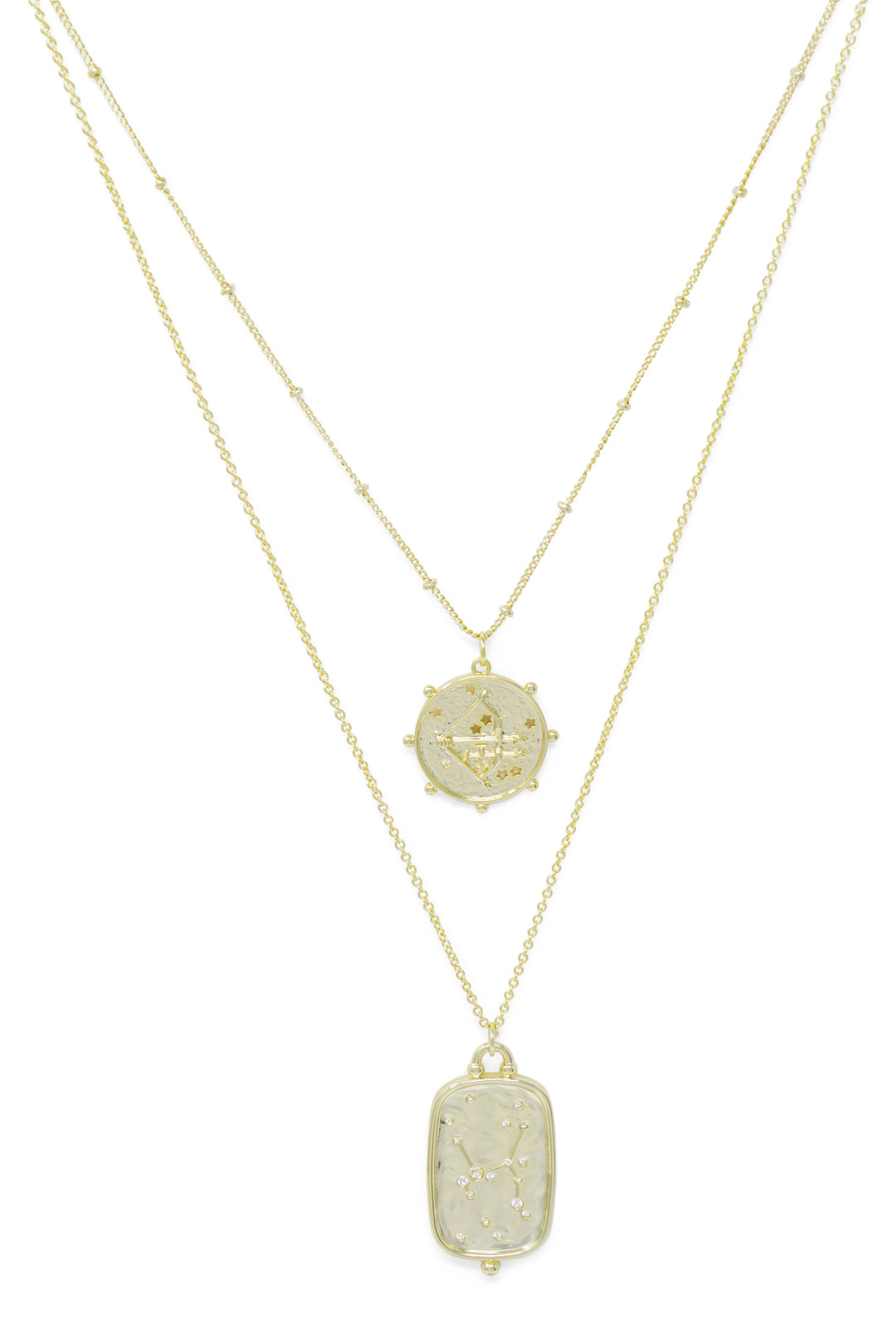 Zodiac layered necklace hot sale