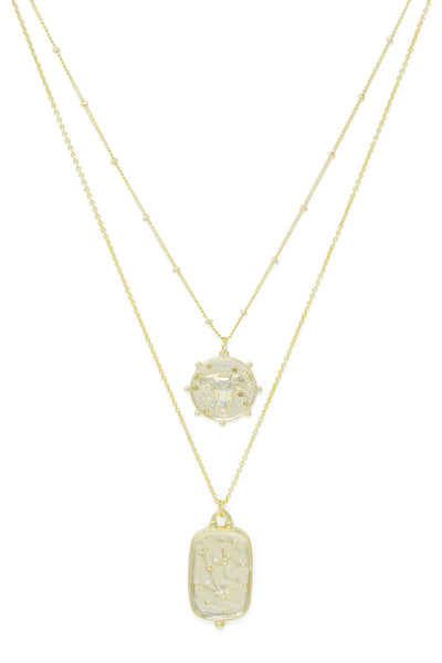 Zodiac on sale layered necklace