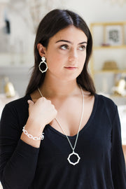 Ashley Childers, Signature Hammered Earrings and Necklace