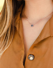 Ashley Childers Signature Petite Labradorite Necklace in Rose Gold