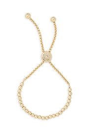 Ashley Childers, Gold Love Bead Bracelet, Small