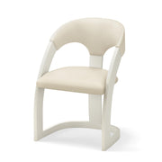 Delia Chair - Antique White - Milk Leather