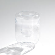 Double Take Vase - Clear Seeded