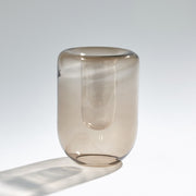 Double Take Vase - Clear Seeded